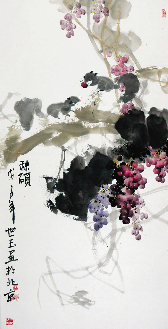 贾世玉  秋硕  138×68cm  2008年