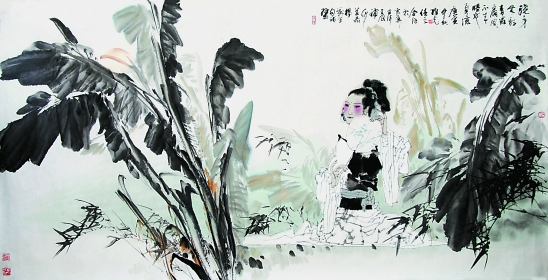 国画芭蕉图片大全_国画芭蕉图片大全下载