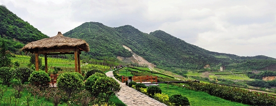 杭州天子岭生态公园鸟瞰图