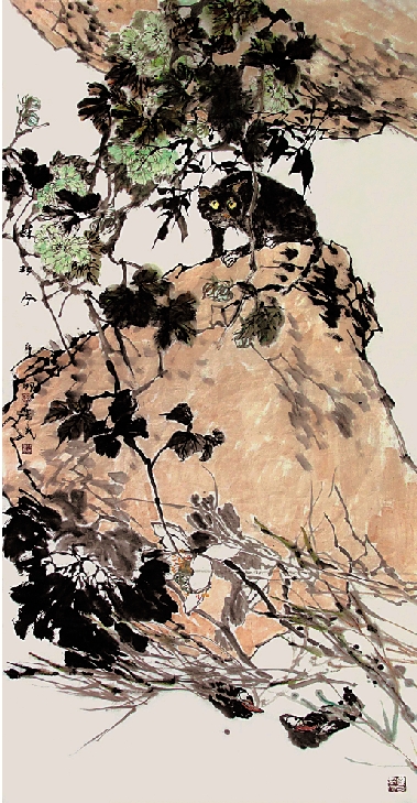 郭志光 醉秋风  122×244cm