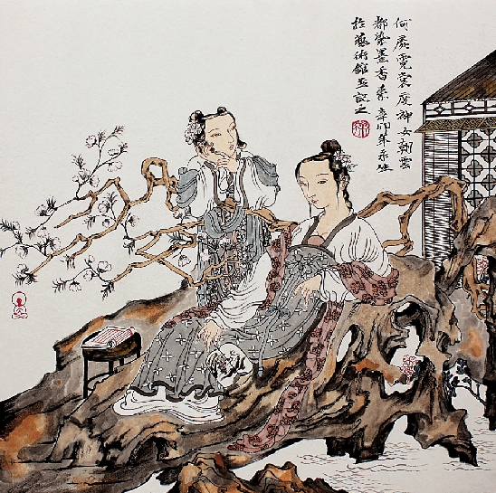 徐永生 朝云都染墨香来 45×45cm 2011年