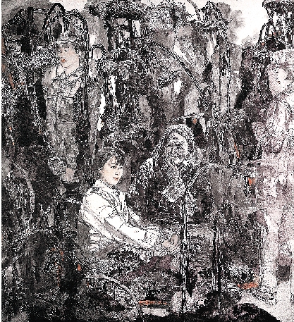 陈钰铭 向日葵 180×180cm 1994年