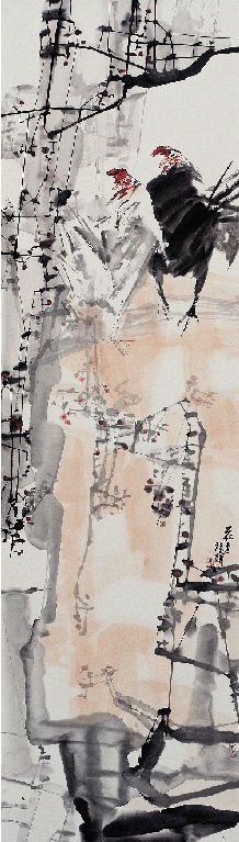 乔宜男 大吉 180×49cm 2011年