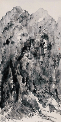 刘知白 卷云流美 138×69cm 纸本水墨