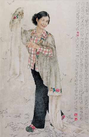 周建祥 黄梅戏大师严凤英 147×97cm