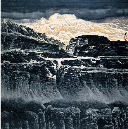 许钦松 静明 122.5×124cm 2001年