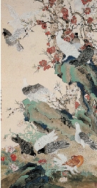 陈之佛 和平之春图 169.3×86cm 1960年