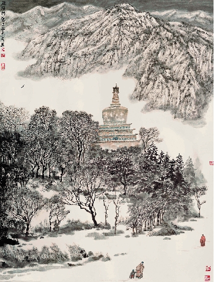 李小可 正月的雪 198×145cm