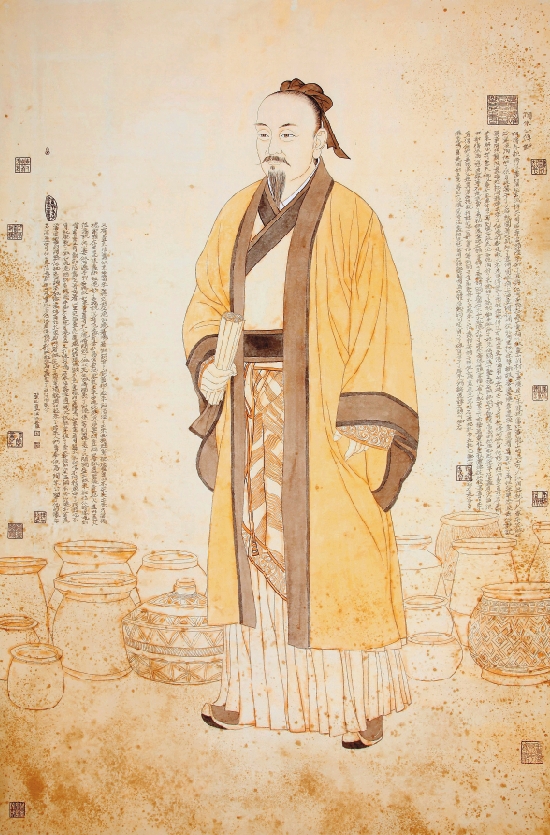 张洪源  陶朱公传说  143×216cm