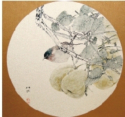 俞切民 花鸟 50×50cm