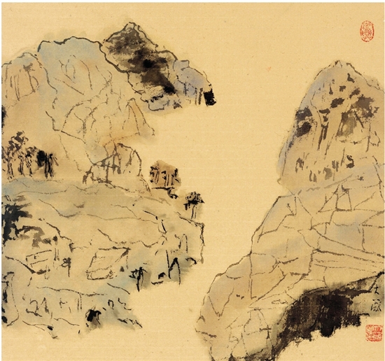 7月6日"已入化境—邵大箴山水画展"在北京望京soho高更画廊拉开