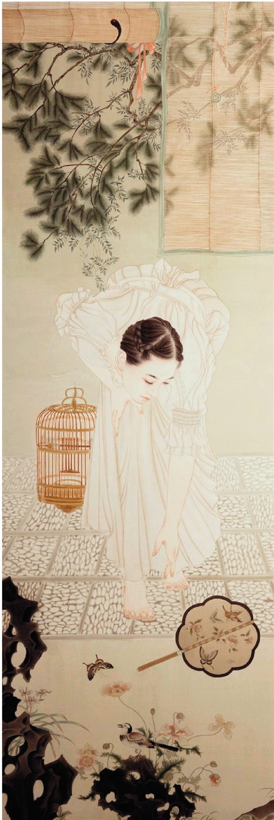 宗晓丽(中央美术学院 庭院深深 270×165cm 国画