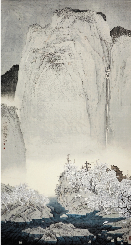 张扬明 梦里溪山 180×90cm