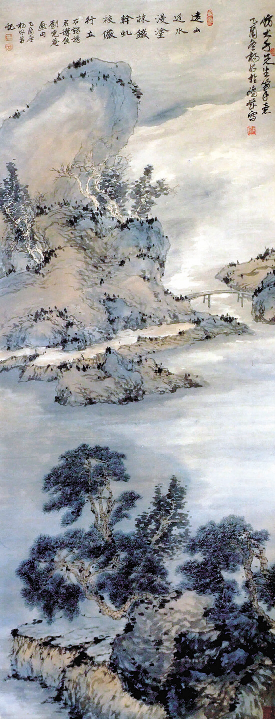 杨林 仿大千笔意 61×158cm