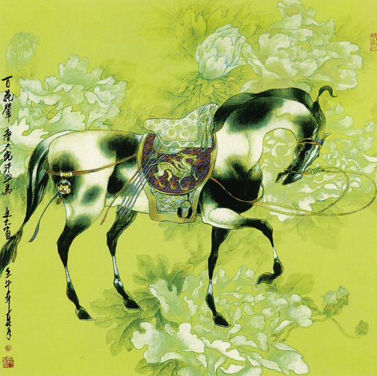 赵文元 唐·大宛汗血马(百花辇)