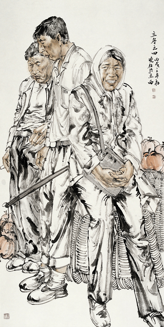 李晓柱 立冬之四 136×68cm