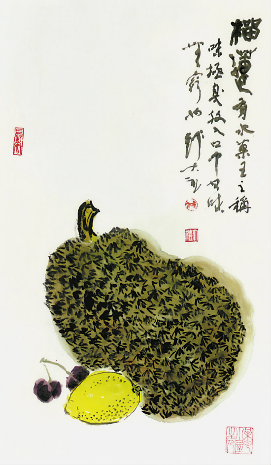 钱大礼 榴莲 40×76cm 2006年