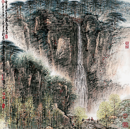 孙永 山水 68×68cm