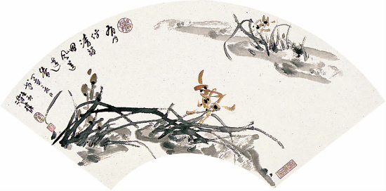 陈济谋 兰花有月伴清韵