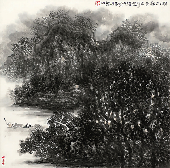 吴旭东 湖上秋色