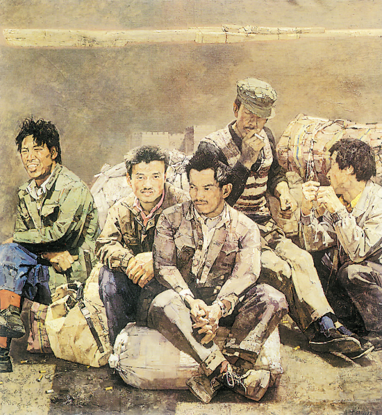 忻东旺 诚城 160×150cm 油画 1995年
