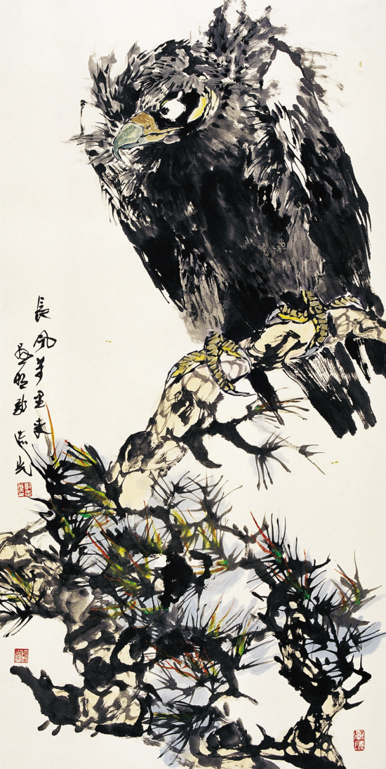郭志光 长风万里来 68×136cm 中国画