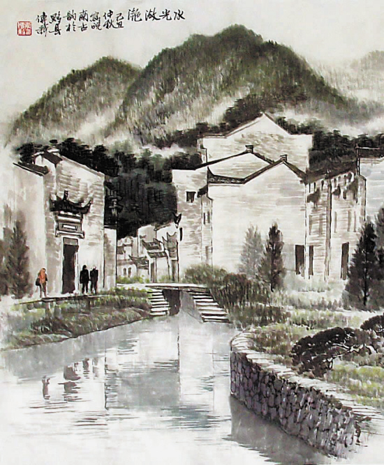 李传新  水光潋滟