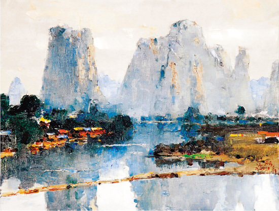 谷钢  漓江山水