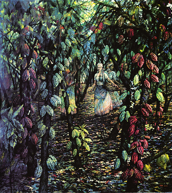 丁孟芳 可可果园  180×160cm