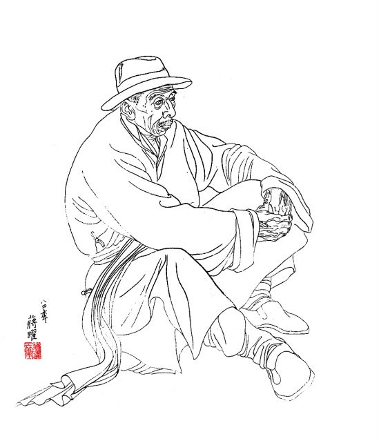 蒋跃  白描人物