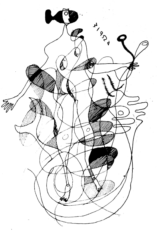 毕加索 钢笔画