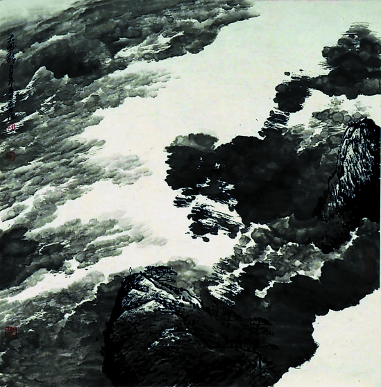 钟章法  大风歌  70×70cm