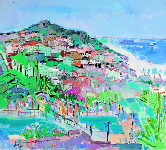 张立平  海上花园  191×210cm  油画