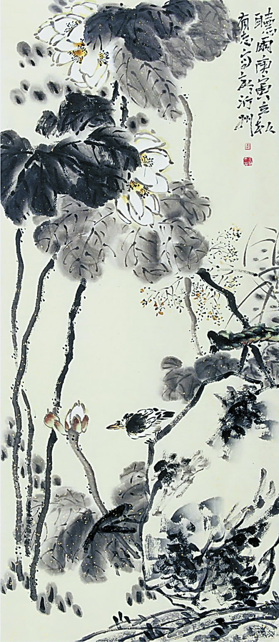 王有志  听雨  50×115cm  2010年