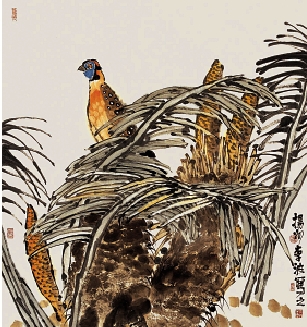 李波 版纳风情 68×68cm