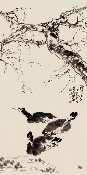 王有志 野塘秋水 68×136cm