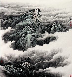 鍾章法 風光無限 70×70cm