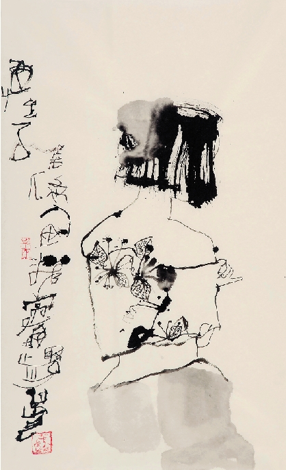 石虎 水墨人物 2013年