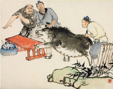 张岳健  《范进中举》插图