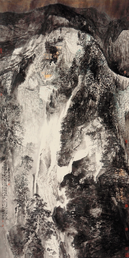 刘仲原  鲁中山色幽