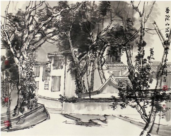 彭国昌  国画作品