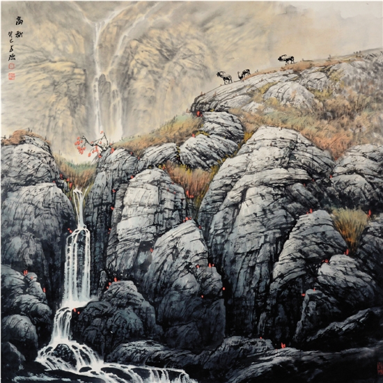 于占德 高秋 97×90cm
