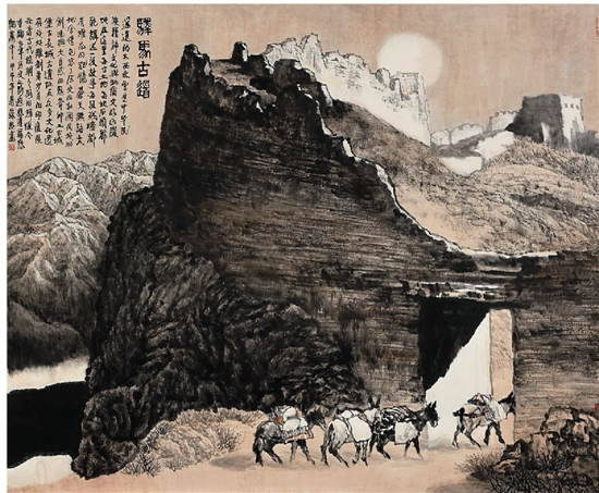 蔡超 驿马古道 164×180cm 2014年