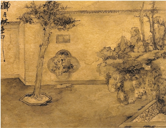 郑力 狮子林写生之二 41×31cm