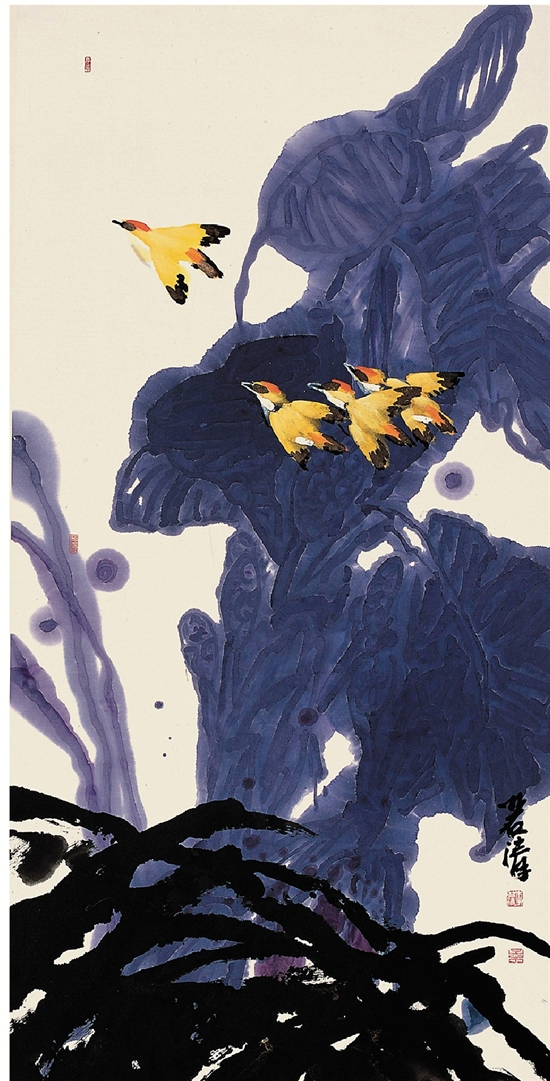 李若清 版纳寄情 136×68cm