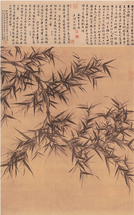 宋 文同 墨竹图轴 绢本墨笔 131.6×105.4cm 台北故宫博物院藏