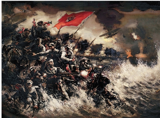 湘江战役海报图片