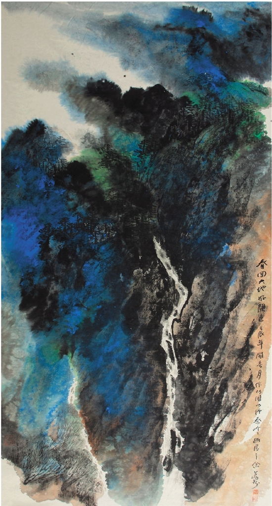 万鼎 春回大地好颜色 180×98cm