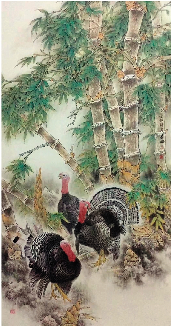 徐孟海 晨雾 98×180cm 2018年